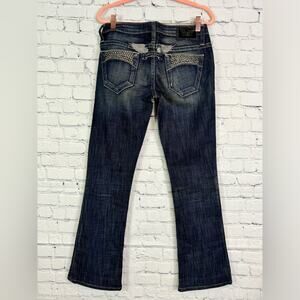 ROBIN'S JEANS Swarovski Crystal Pockets Size 31 NEW*